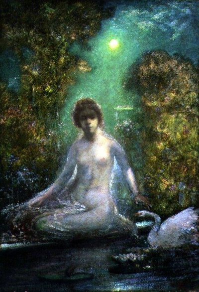 Leda e il cigno da Elliot Daingerfield